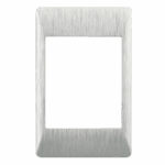 Brushed Silver Cover Component 2x4 126x80mm (ECP612)