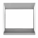 Polished Silver Cover Component 4x4 126x126mm (ECP616)