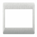 Brushed Silver Cover Component 4x4 126x126mm (ECP618)