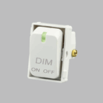 White Push Dimmer Component 32x22mm (ECP641)