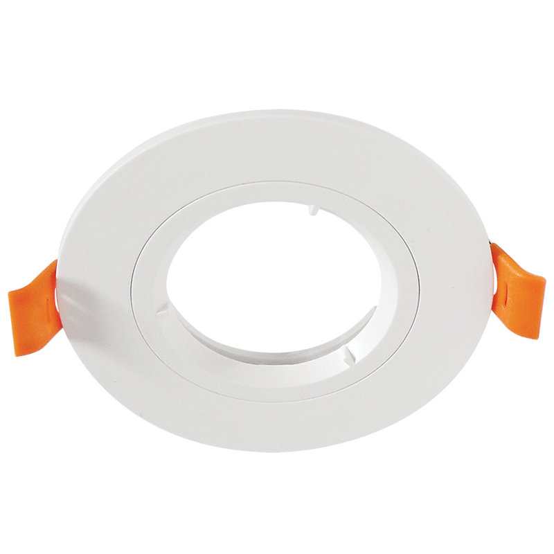 White Straight GU10 Downlight with Bayonet Lock, 70mm Cut-Out (DL129)