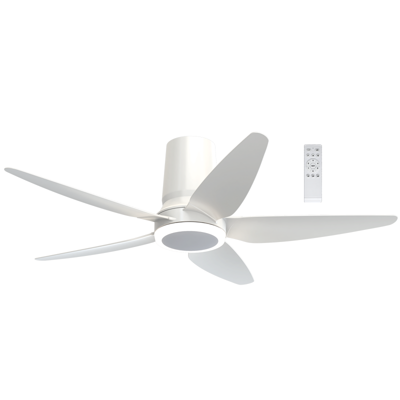 White 48-Inch 24W 3-CCT LED DC Ceiling Fan with Remote (FCF120)