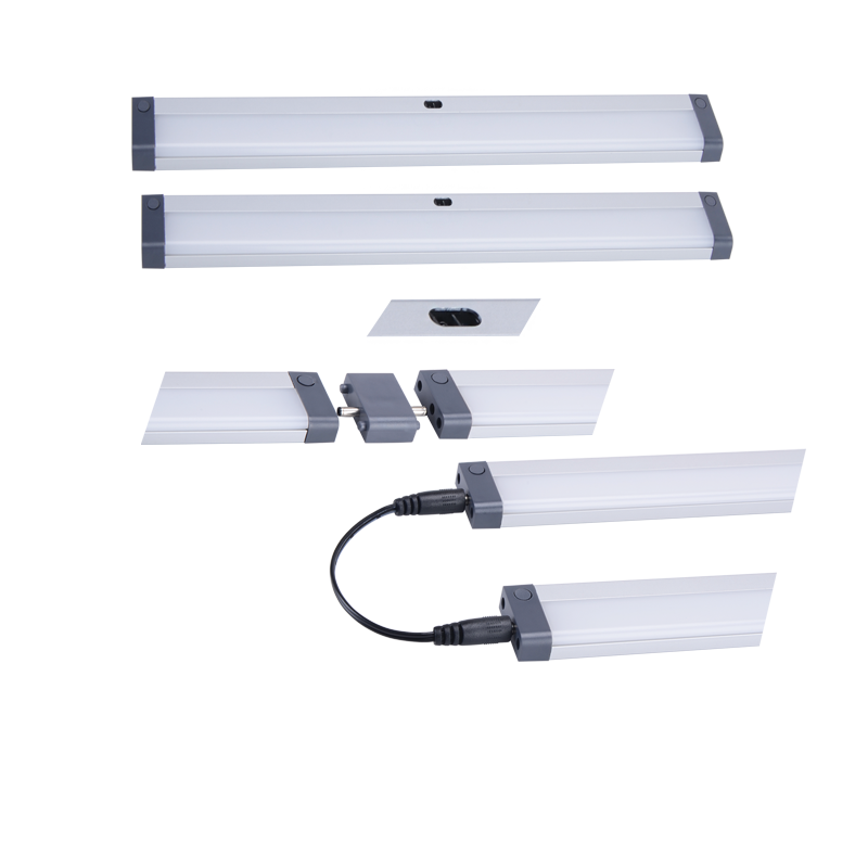 2-Pack Silver 5.5W 4000K Sensor LED Under-Counter Lights, 500mm (FTL013)
