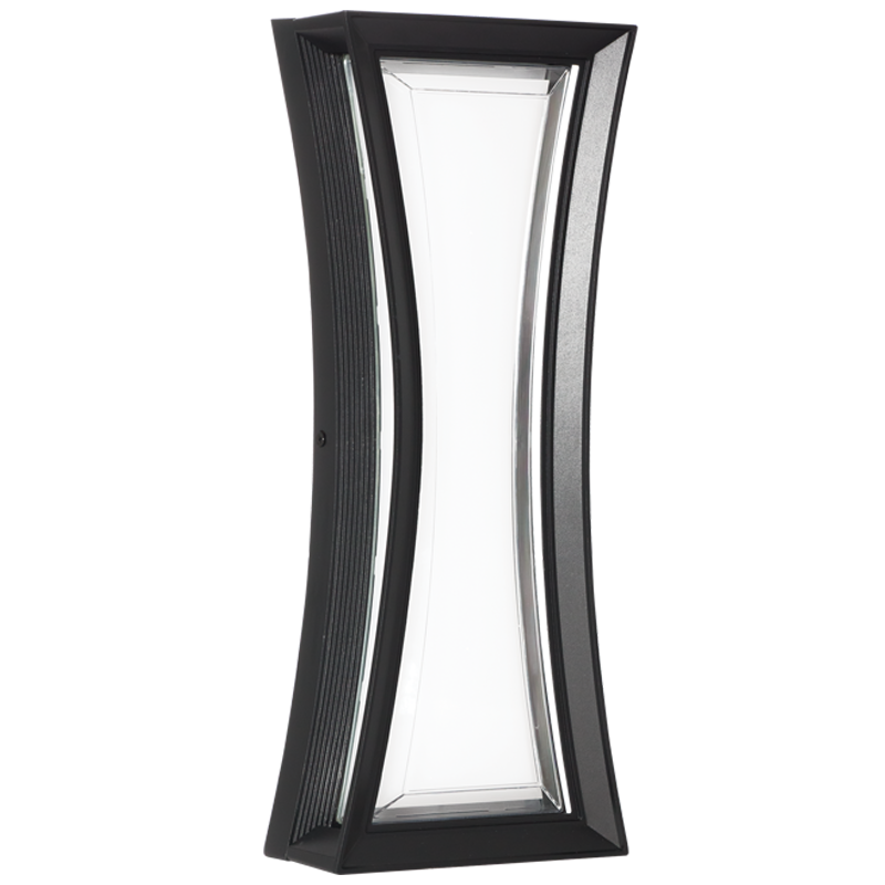 Black 22W 3000K IP54 LED Wall Light, 400mm (L639)