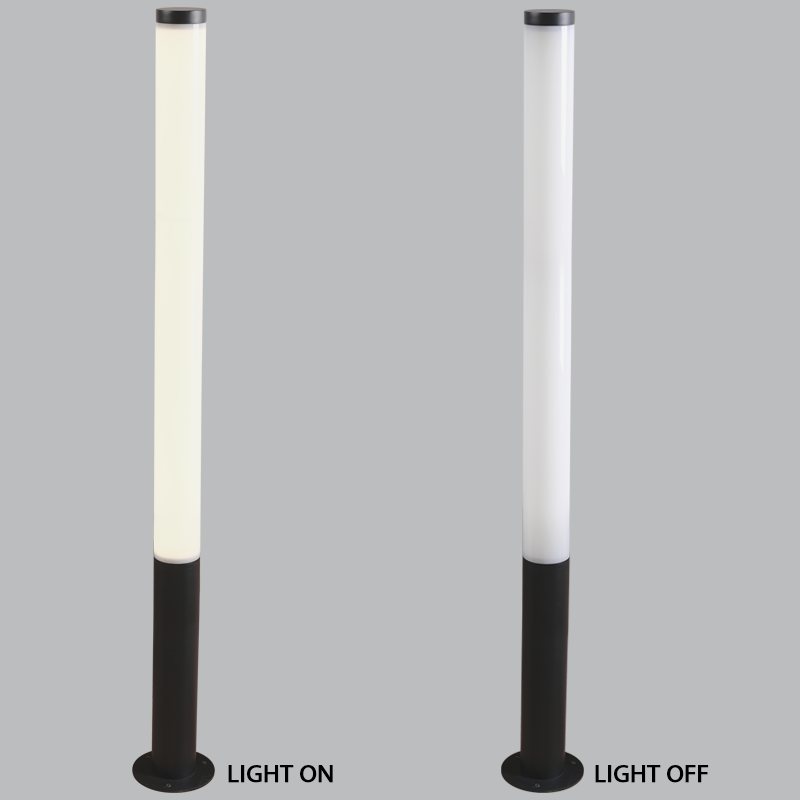 Black 30W 3000K IP65 LED Bollard, 1500mm (LFL045)