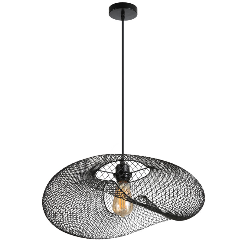 Black E27 IP20 Metal Pendant, 610 x 450mm (PEN261)