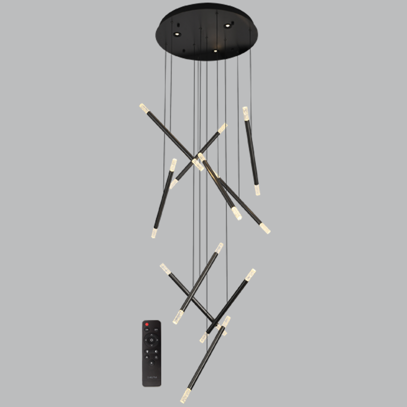 Black 30W 3-CCT Dimmable LED Pendant with Remote, 900mm (PEN439/10)